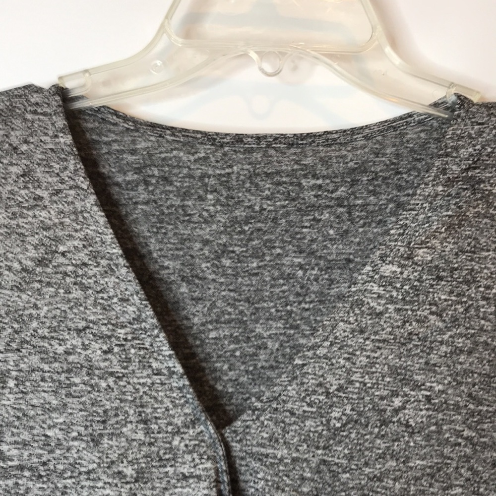 Grey Drape Front Stretch Tunic 2X PLUS SIZE - Picture 6 of 8